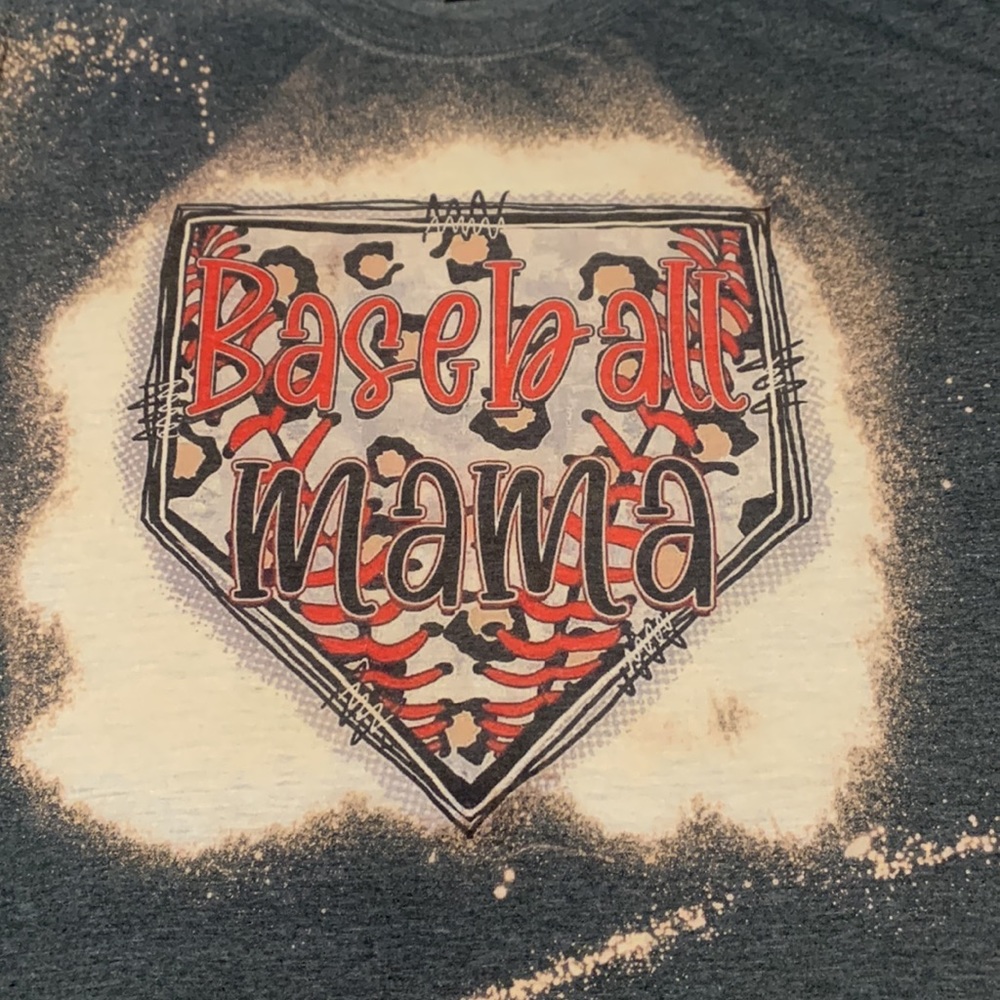 Gildan Softstyle “Baseball Mama” Sublimation Tee, NEW, Size XL